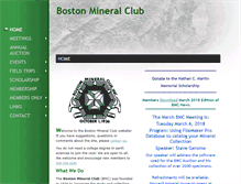 Tablet Screenshot of bostonmineralclub.org
